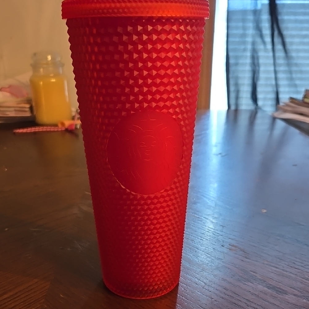 Red Textured Tumbler